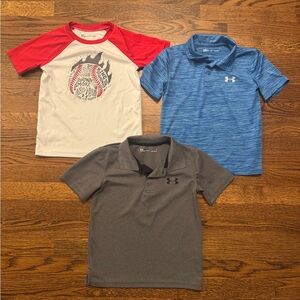 Under Armour Kids' Shirt Set - Red, Blue, and Gray